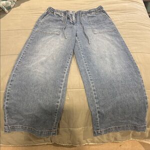 Oat New York Blue Wide Leg Jeans